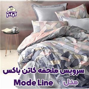 سرویس ملحفه کاتن باکس مدل Mode Line یکنفره 3 تکه ۴۳۱۸