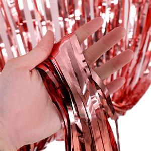 پرده تزیینی متالایز طلایی