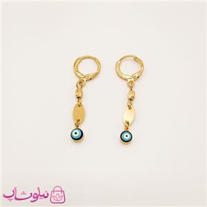 گوشواره زنانه آویز zj طرح چشم نظر کد 2336-1