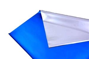 کاغذ کادو متالیک آبی یخی مات