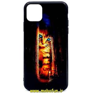 قاب گوشی iPhone 11 Pro Max آیفون فانتزی طرح برجسته گربه کد 122