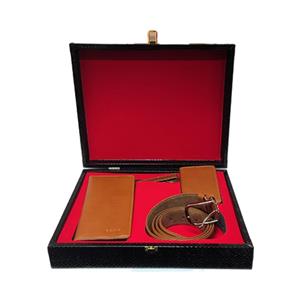 ست چهار تیکه چرم طبیعی گاوی مارک Roma کد SETG0885 Set Of Four Pieces Natural Cow Leather By Brand Code 