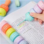  ماژیک هایلایتر فانتزی مدل ماکارون مجموعه ۶ عددی cute highlighter marker 