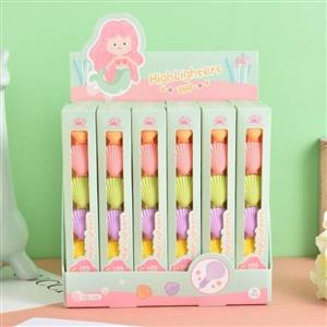 ماژیک هایلایتر فانتزی مدل صدف دریایی cute highlighter marker 