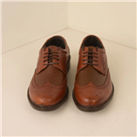 کفش کلاسیک مردانه پارینه چرم رنگ قهوه ای روشن SHO177-3