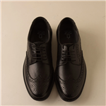 کفش کلاسیک مردانه پارینه چرم رنگ مشکی SHO177-1