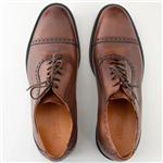 کفش کلاسیک مردانه پارینه چرم رنگ  قهوه ای SHO182-2