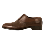 کفش کلاسیک مردانه پارینه چرم رنگ قهوه ای SHO196-2