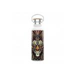 بطری آب گرین لیون مدل Green Pattern Stainless Steel Water Bottle 600ml LION GNPVFLION