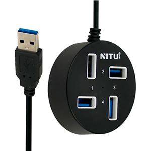 هاب 4پورت نیتو Nitu HUB01 4-in-1  USB Multiport Hub Adapter NITU HUB01 USB Hub 5 Port