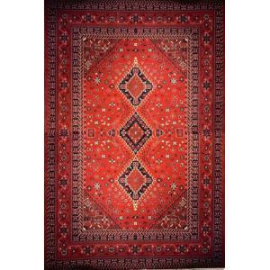 فرش ماشینی کلاسیک ساتراپی 500 شانه مدل بلوچی 4748 