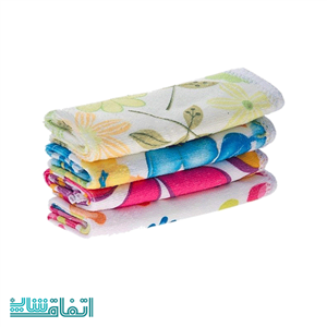 دستمال نظافت حوله ای گلدار کد 1