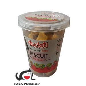 تشویقی بیسکویتی سگ 150 گرمی طعم کدو دودوتی Dudoti