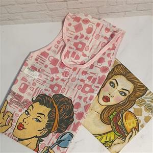 پیش بند آشپزخانه طرح مادام کوکو کد 8603