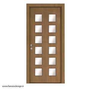 درب سرویس بهداشتی شیشه خور چوب پلاست کد 30244