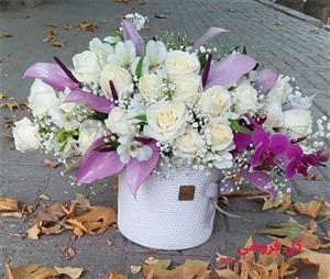 جعبه گل آنتوریوم و ارکیده 206