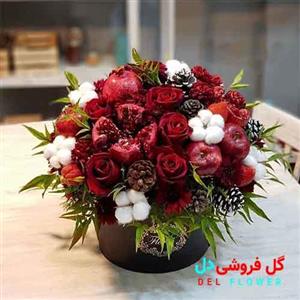 باکس گل یلدایی همراه با میوه 2019