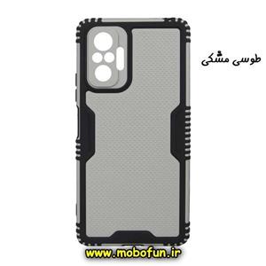 قاب گوشی Redmi Note 10 Pro - Redmi Note 10 Pro Max شیائومی طرح خرچنگی بتمنی کربن محافظ لنز دار طوسی مشکی کد 72