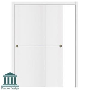 درب ریلی کمد دیواری mdf با روکش pvc کد 3022