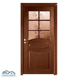 درب HDF سرویس بهداشتی شیشه خور کد MT3098