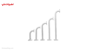 پایه دوربین مداربسته (براکت فلزی خم) 60 سانتی متری خم