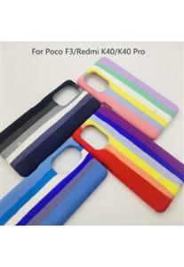 قاب و بک کاور سیلیکونی اورجینال رنگین کمانی برای گوشی های شیائومی - Original Silicone Rainbow Luxury Case Cover For Xiaomi Cellphones