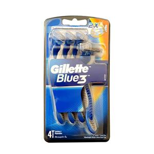 خود تراش ژیلت مدل BLUE3 بسته 4 عددی کد 2214