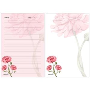 دفترچه یادداشت مستر راد طرح گل کد 1449 بسته 50 عددی