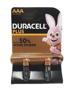 باتری نیم قلمی دوراسل مدل PLUS-LR3 بسته 2 عددی