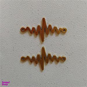 پلاک دستبند طرح ضربان کد HN1540 بسته 2 عددی