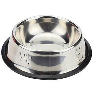 ظرف غذای سگ و گربه مدل Anti-Slip Steel Bowl-L