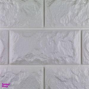 دیوارپوش فومی طرح آجر سفید کد FB اندازه 71x77