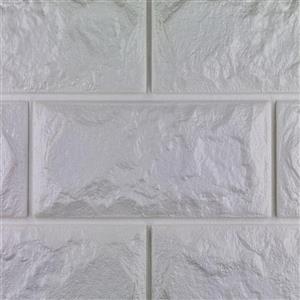 دیوارپوش فومی طرح آجر سفید کد FB اندازه 71x77
