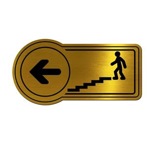 تابلو راهنما آژنگ طرح خروج مدل راه پله چپ کد EX-T-517