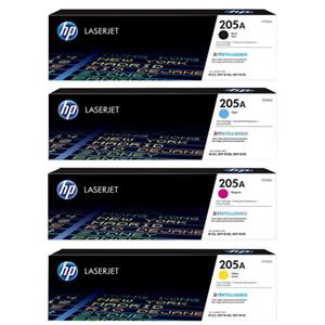 ست 4 رنگ کارتریج تونر لیزر رنگی HP 205A شرکتی 