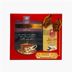 چای ارل گری چای دبش - 500 گرمی و چای کیسه ای دم کردنی زنجبیلی دبش بسته 10 عددی