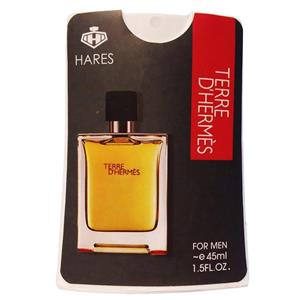 عطر جیبی مردانه حارث مدل تق هرمس حجم 45 میلی لیتر Hares Terre D Hermes  Pocket Perfume For Men 45 Ml