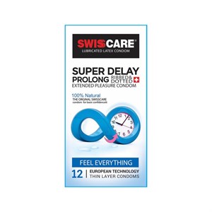 کاندوم سوئیس کر مدل Super Delay مجموعه 4 عددی