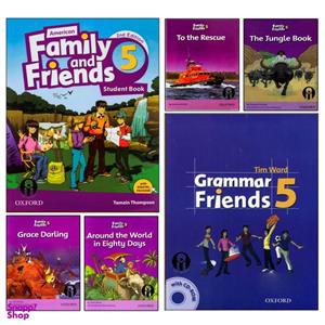 کتاب Family And Friends 6 اثر جمعی از نویسندگان انتشارات الوندپویان پنج جلدی