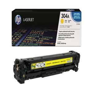 کارتریج تونر لیزری زرد اچ پی HP 304A شرکتی 