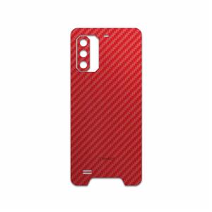 برچسب پوششی ماهوت مدل Red Fiber مناسب برای گوشی موبایل یولفون Armor 7 MAHOOT Cover Sticker for Ulefone 