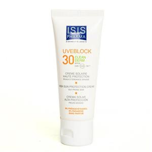 کرم ضد افتاب کلین درم 30 آیسیس فارما ISIS Pharma UVBlock clean derm spf30 