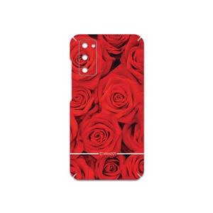برچسب پوششی ماهوت مدل Red-Flower مناسب برای گوشی موبایل سامسونگ Galaxy S20 FE MAHOOT Red-Flower Cover Sticker for Samsung Galaxy S20 FE