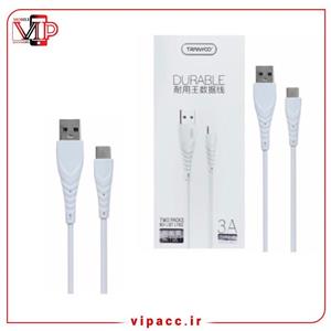 کابل تبدیل USB به USB-C ترانیو مدل S10 طول ۱ متر بسته 2 عددی