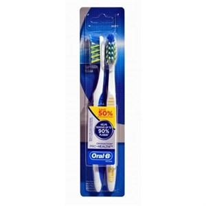 مسواک اورال-بی سری Crossaction مدل SUPERIOR CLEAN با برس نرم بسته 2 عددی -