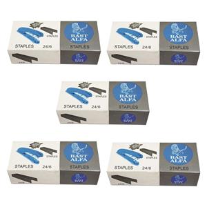 سوزن منگنه بست آلفا سایز 24/6 کد 23 بسته 5000 عددی