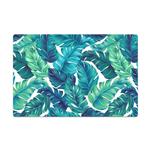 Pixel Mixel Green Tropical Leaves Mousepad