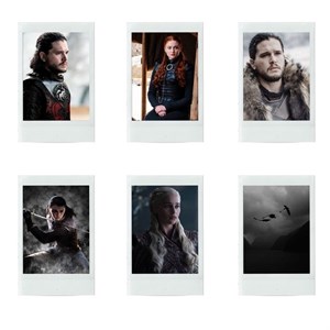 آویز تزیینی مدل game of thrones8 مجموعه 6 عددی