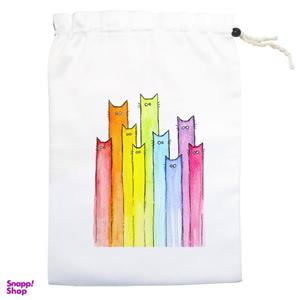 کیسه نان و سبزی مدل گربه های رنگی کد 1402