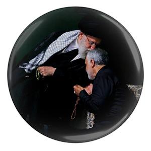 مگنت طرح رهبر حضرت خامنه ای و سردار شهید حاج قاسم سلیمانی مدل S4825